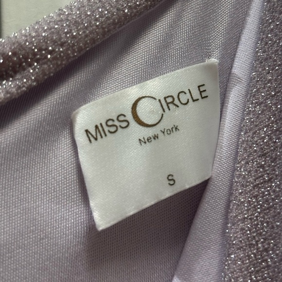 Miss Circle purple metallic shimmery jumpsuit size small - Picture 6 of 7